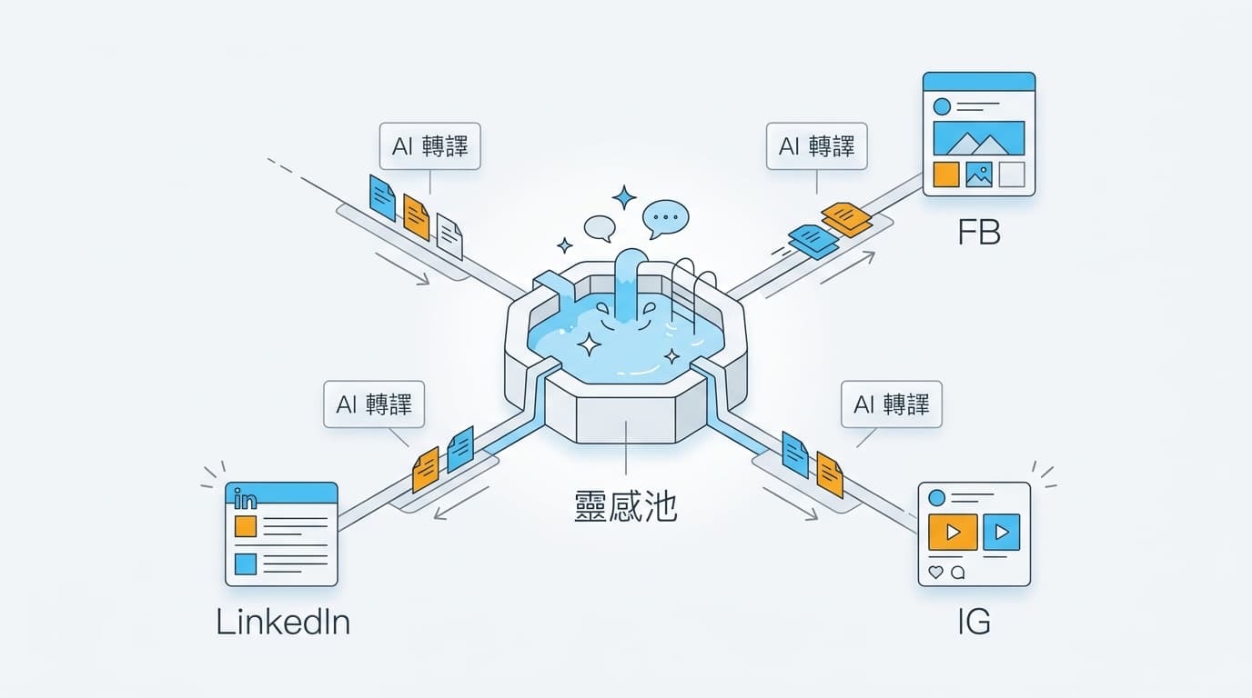 工作流 1:從靈感筆記到多平台貼文